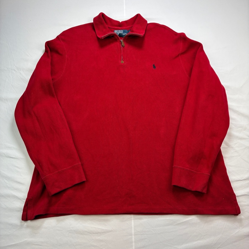 Polo Ralph Lauren Red Quarter Zip-Up